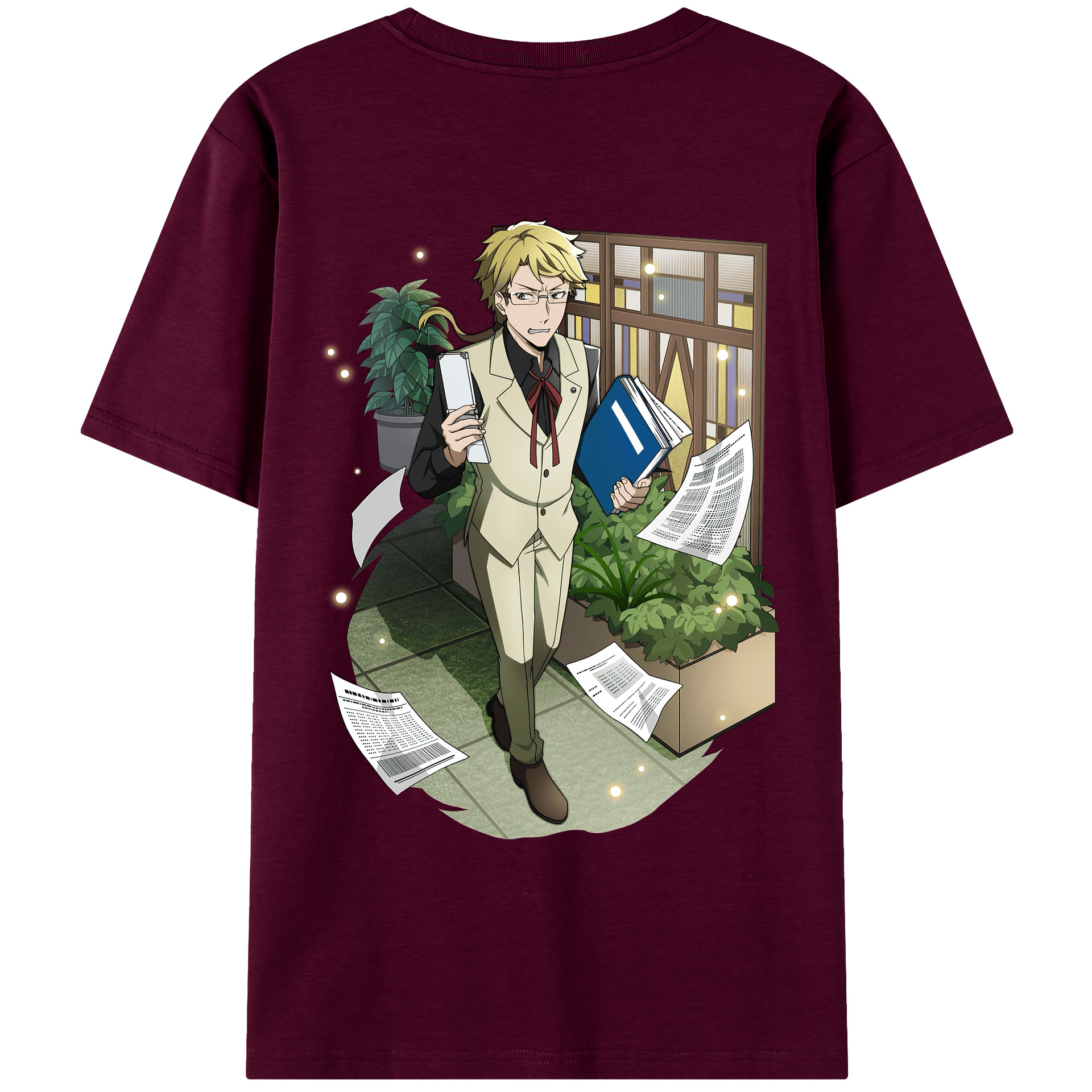 （画像用） 文豪ストレイドッグス Bungo Stray Dogs レディース半袖Tシャツ(バックプリント)